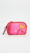TORY BURCH PERRY PATCHWORK HEARTS MINI BAG