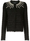 GIAMBATTISTA VALLI RHINESTONE-EMBELLISHED TWEED JACKET