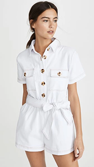 Charlie Holiday Tropez Romper In White