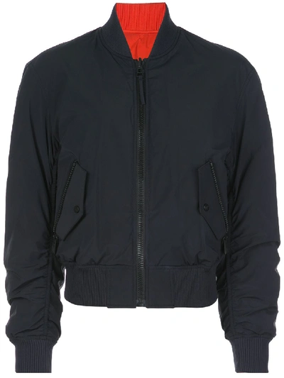 Aztech Mountain Zipped Bomber Jacket In Black