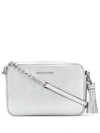 Michael Michael Kors Ginny Metallic Cross-body Bag In Silver