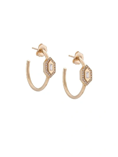 Azlee Gold Women's 18kt Yellow Gold Diamond Hoops In Not Applicable