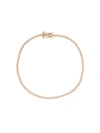 Eva Fehren 18kt Rose Gold 1mm Line Diamond Bracelet In Not Applicable