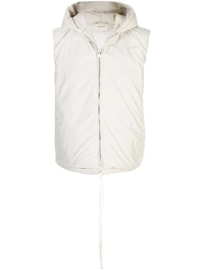 Fear Of God Neutral Unisex White Hooded Waistcoat