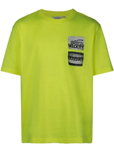 Calvin Klein Jeans Est.1978 Neon Digital Print T-shirt In Green