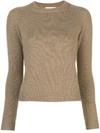 ALEXANDRA GOLOVANOFF RIBBED CREW-NECK CASHMERE SWEATER,MI6 NET