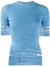 EMILIO PUCCI STRIPED KNITTED TOP