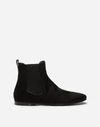 DOLCE & GABBANA CHELSEA BOOTS IN PONY-STYLE CALFSKIN