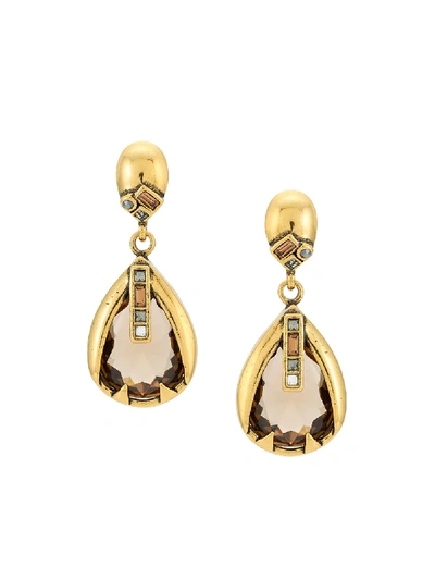 Camila Klein Stone Embellished Earrings In Gold