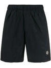 Stone Island Elasticated Swim Shorts In Blue