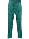 ANN DEMEULEMEESTER BROCADE EMBROIDERY TROUSERS