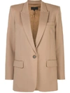 Nili Lotan Diane Single Breasted Blazer In Neutrals