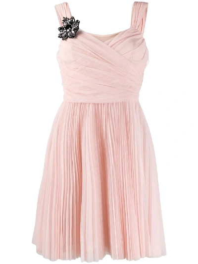 pinko tulle dress Pinko Aneletti Dress In Printed Tulle
