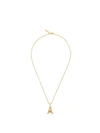 CHLOÉ LETTER A PENDANT NECKLACE