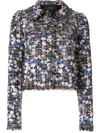 GIAMBATTISTA VALLI BOUCLÉ-TWEED FLORAL JACKET