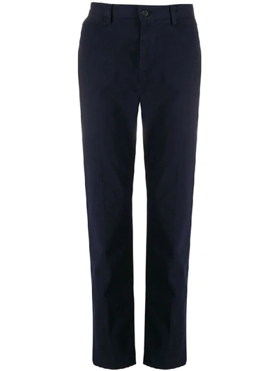 Bikkembergs Slim-fit Chino Trousers In Blue