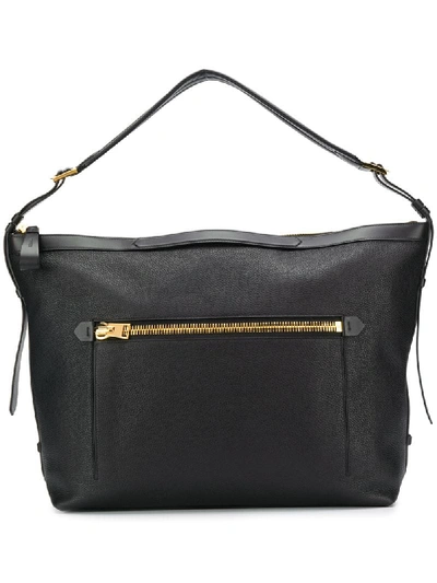 Tom Ford Oversized Zipped Tote Bag In Black