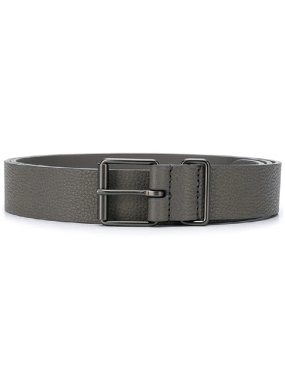 Anderson's Grained Style Belt In Grey