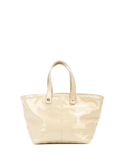 Ludovic De Saint Sernin Varnished Finish Tote In Neutrals