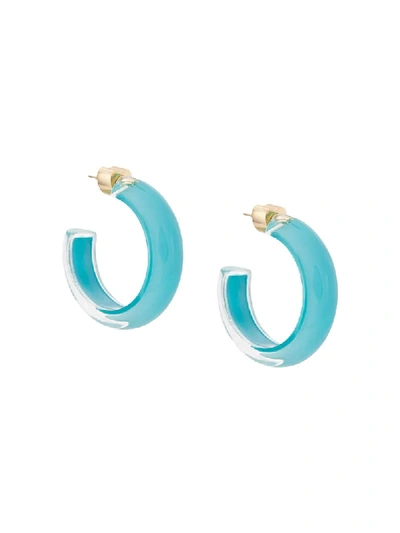Alison Lou Calypso Hoop Earrings In Blue