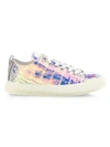 GIUSEPPE ZANOTTI Blabber Iridescent Croc-Embossed Leather Sneakers