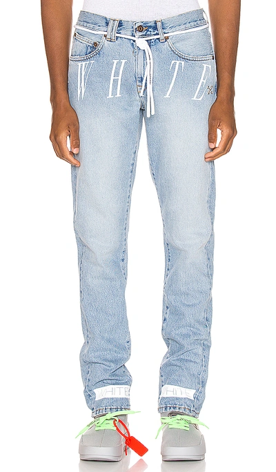 Off-white Jeans In Light Blue