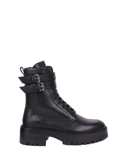 Amiri Black Combat Boots