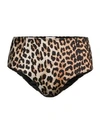 GANNI Recylced Fabric Leopard Bikini Bottom