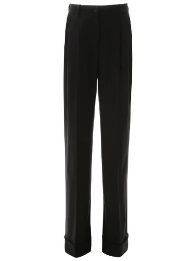 Dolce & Gabbana High-waisted Trousers In Black