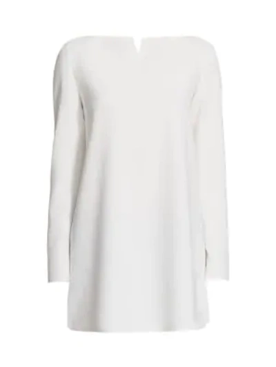 Lafayette 148 Plus-size Finesse Crepe Romilly Blouse In White