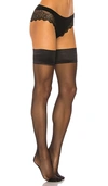 Bluebella Back-seamed Hold Ups In Black