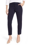 Vince Camuto Slim Leg Tech Ponte Ankle Pants In Classic Navy