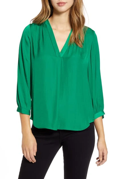 Vince Camuto Rumple Fabric Blouse In Fiesta