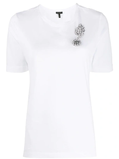 Escada Crystal-embellished T-shirt In White