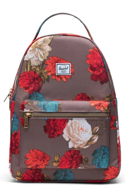 Herschel Supply Co Nova Mid Volume Backpack In Vintage Floral Pine Bark