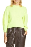 TIBI COZETTE ALPACA & WOOL BLEND CROP SWEATER,R119CZ6138