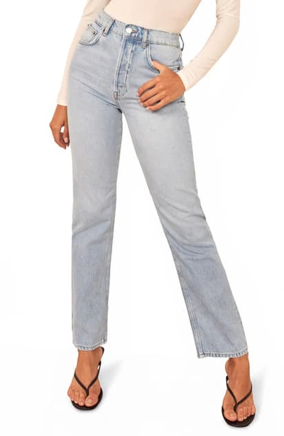 Reformation Cynthia High Waist Relaxed Jeans In Tahoe