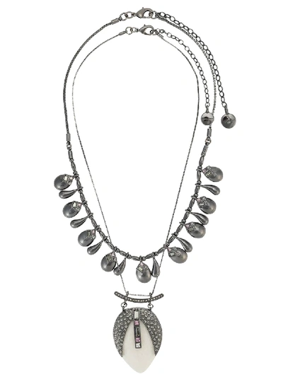Camila Klein Gota 2 Necklaces Set In Black