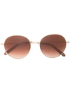 GARRETT LEIGHT VALENCIA ROUND FRAME SUNGLASSES