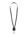 Mm6 Maison Margiela Long-line Key Chain Necklace In Black