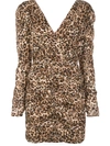 NICHOLAS LEOPARD-PRINT SHORT DRESS