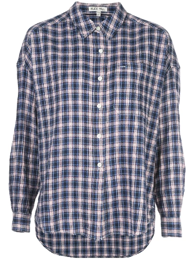 Alex Mill Checked Loose-fit Shirt In Blue