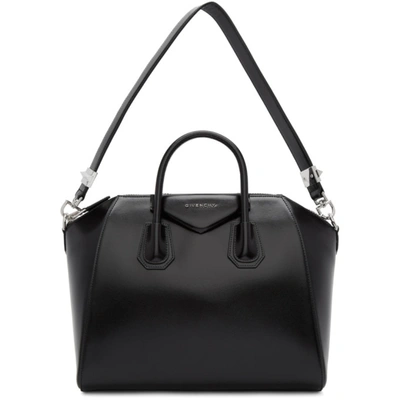 Givenchy Black Medium Antigona Bag In 001 Black