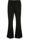 DOROTHEE SCHUMACHER FLARED STYLE PLEATED TROUSERS