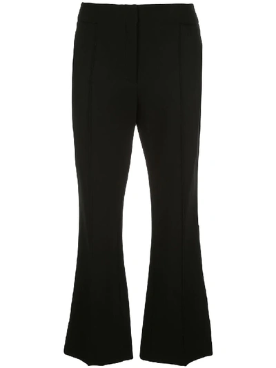 Dorothee Schumacher Flared Style Pleated Trousers In Black