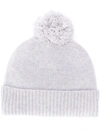 AGNONA POM-POM KNIT BEANIE