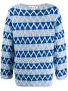 MARNI INTARSIA KNIT JUMPER