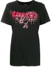 Diesel T-daria-yc Doodle Print T-shirt In Black