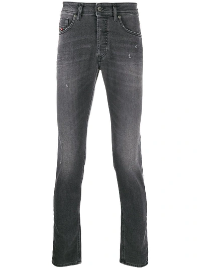 Diesel Sleenker Low-rise Skinny Jeans In Grey