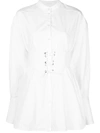 ELLERY CRUSHING CORSET BELT SHIRT